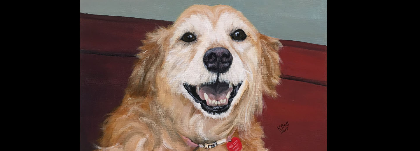 Zoe - Golden Retriver painting