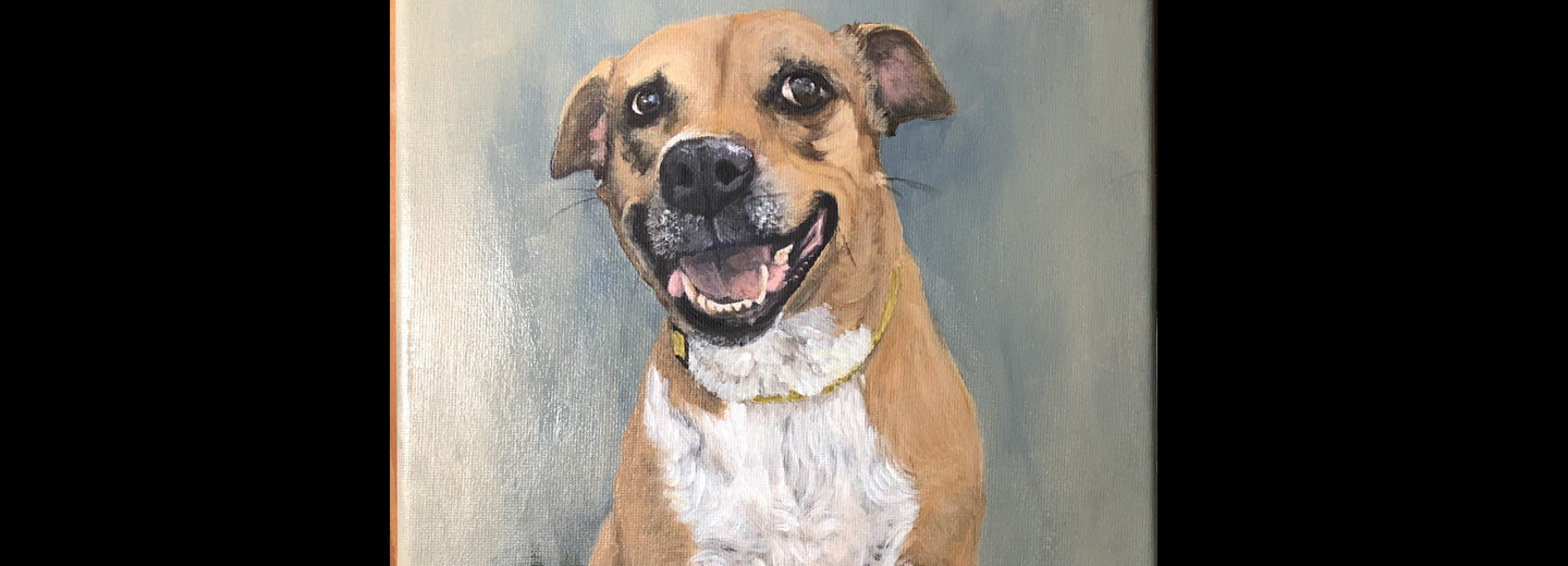 Lilly Rose - Rescue dog painting